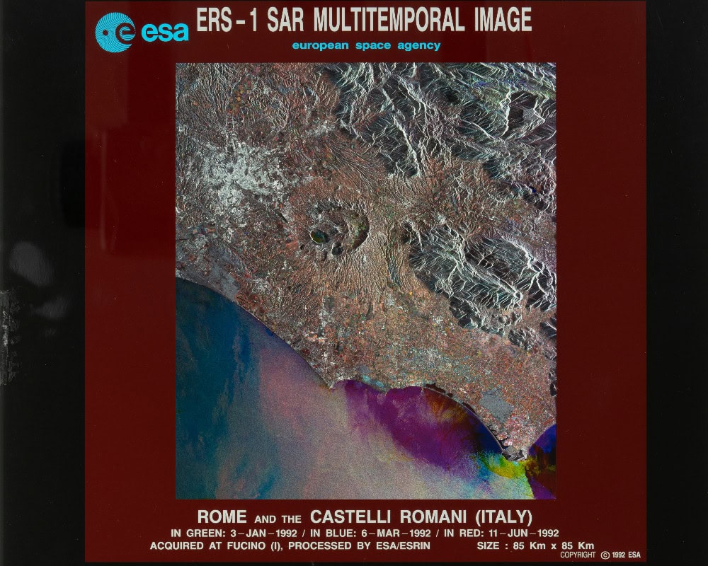 ERS-1 image of the Castelli Romani © ESA