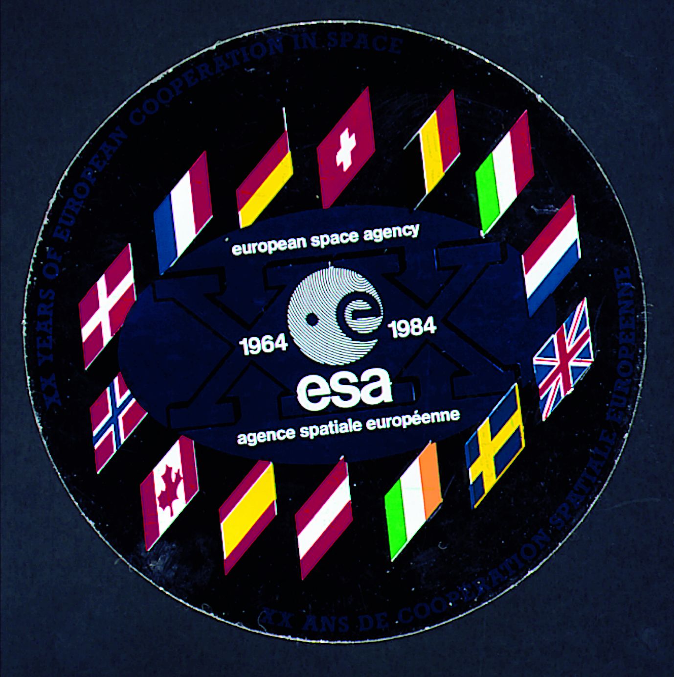 ESA 1964-1984 sticker © ESA