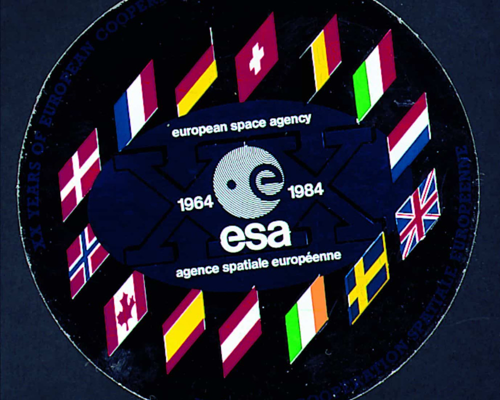 ESA 1964-1984 sticker © ESA